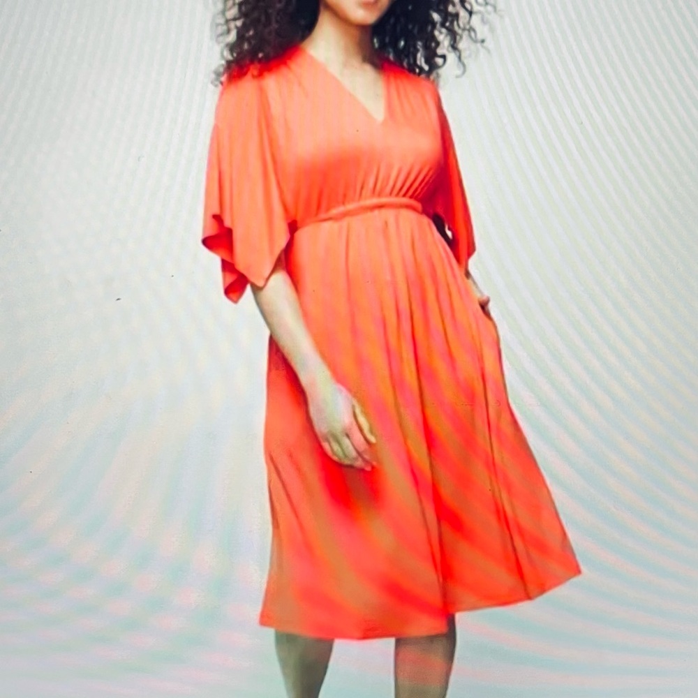 Flutter Sleeve Short Bra Dress